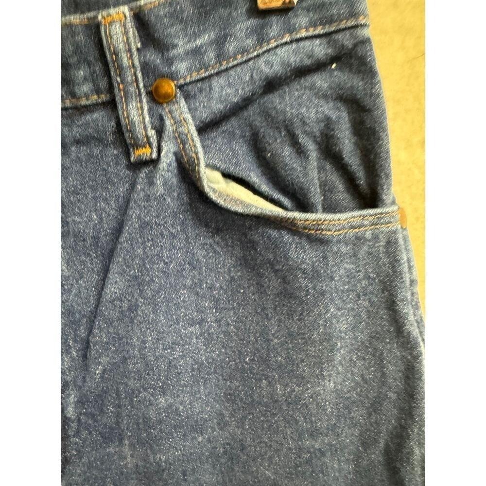 Wrangler | vintage size 11 dark denim women's jeans | 34 inch inseam - Picture 3 of 8